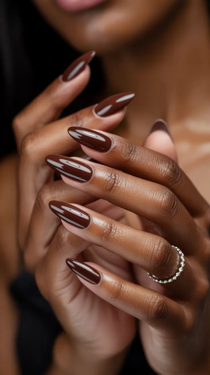 Nail art — composição minimalista
