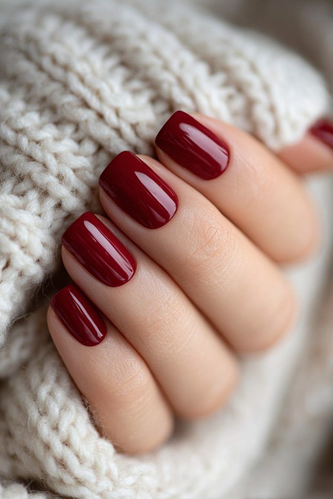 Unhas em gel — acabamento brilhante